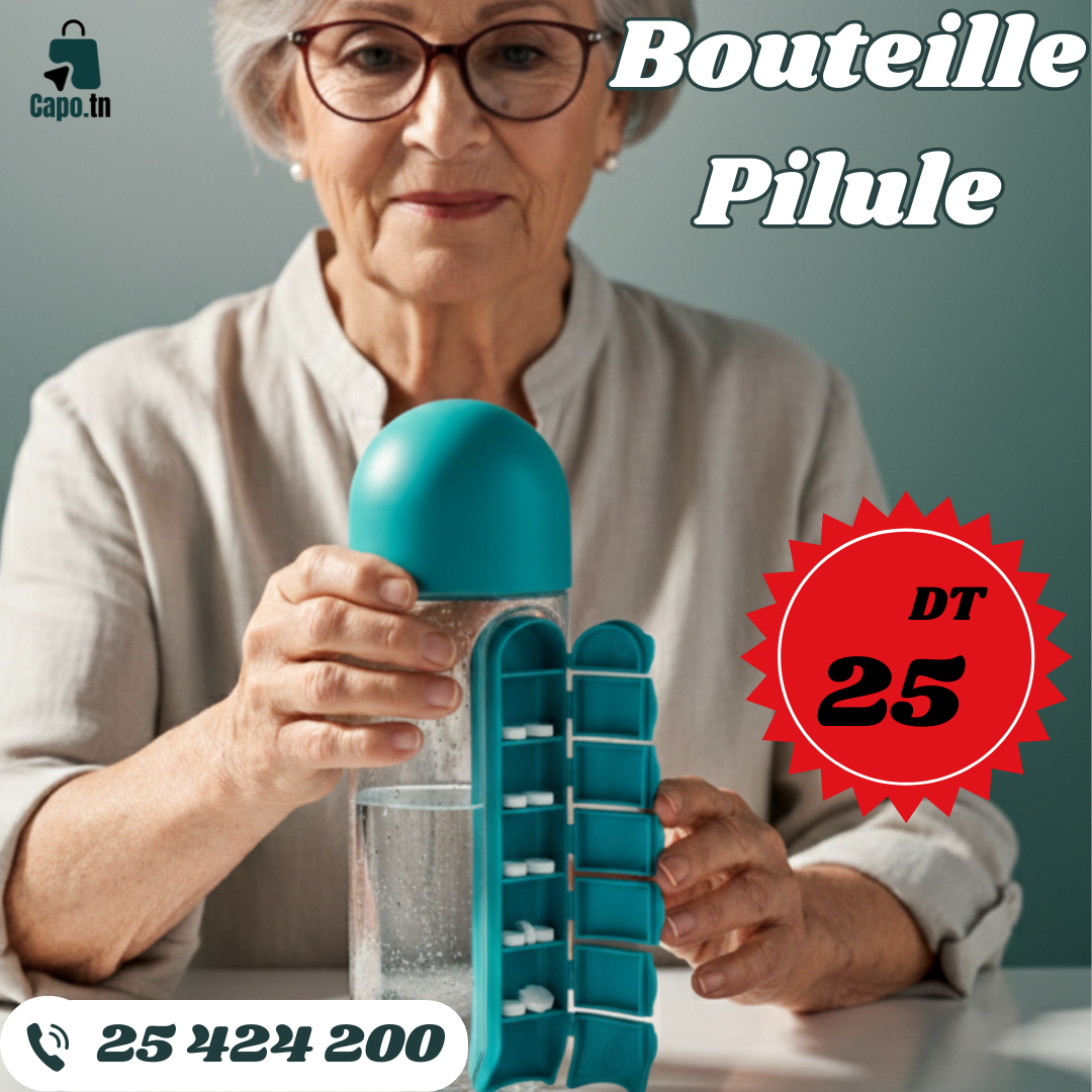 Bouteille Pilule 2 en 1